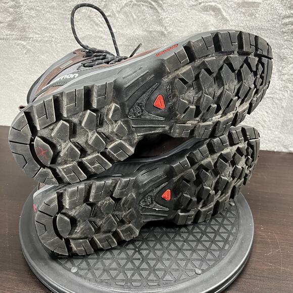 Salomon Womens Size 9 Quest 4D 2 Gtx Goretex Brown Hiking Outdoor Lace Up Boots - Picture 9 of 10